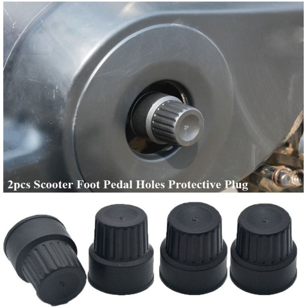2pcs New Black Scooter Protective Plug 30*25*35mm Accessories Foot Pedal Holes Scooter Foot Crutch Electric Bike Parts