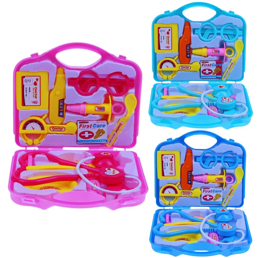 Educational Doctor Role Play Kit for Toddlers - Medical Toy Set with Light, Sound, and Multiple Accessories