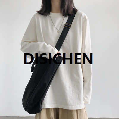 DISICHEN Women's Long-Sleeved T-shirt Autumn New White Inner Bottoming Shirt Korean Style Women's Top Luxury