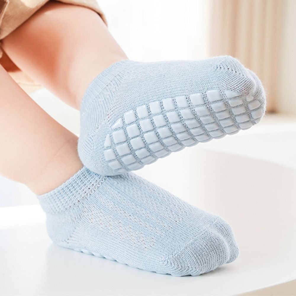 New Mesh Children's Socks Short Tube Loose Mouth Floor Socks Anti Slip Thin Baby Boat Socks Summer