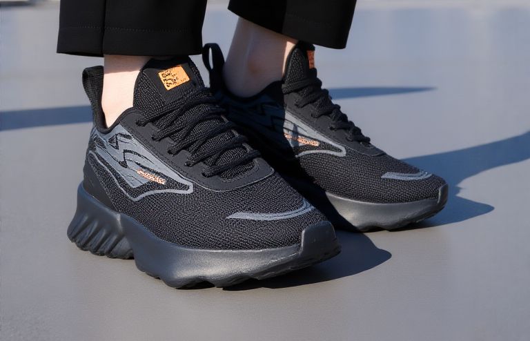 Erke All Black Cushioning Shoes 11123103217-001