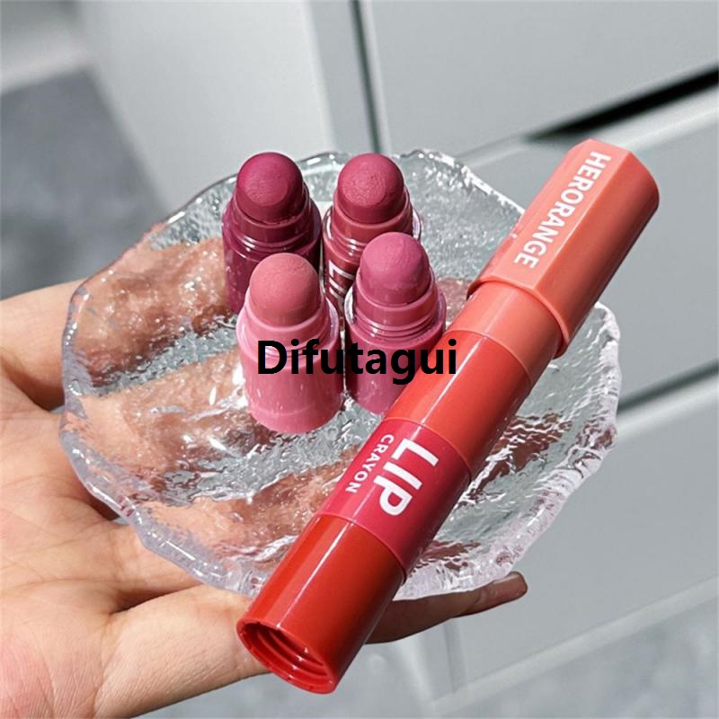 Difutagui New specials Lipstick Set Lip Gloss 4 Colors In 1 Matte Velvet Lipstick Hot Selling Pen Kit Lipliner Waterproof Lasting Not Fading Lip Makeup Cosmetics
