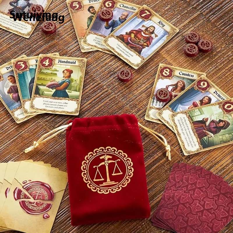 Wenefang Sutuiying Z-Man Love Letter Card Game | Ages 10+ | 2 - 6 Players | 20+ Minutes High Quality Portable Playing Time Family Gathering Couple Strategy English Game