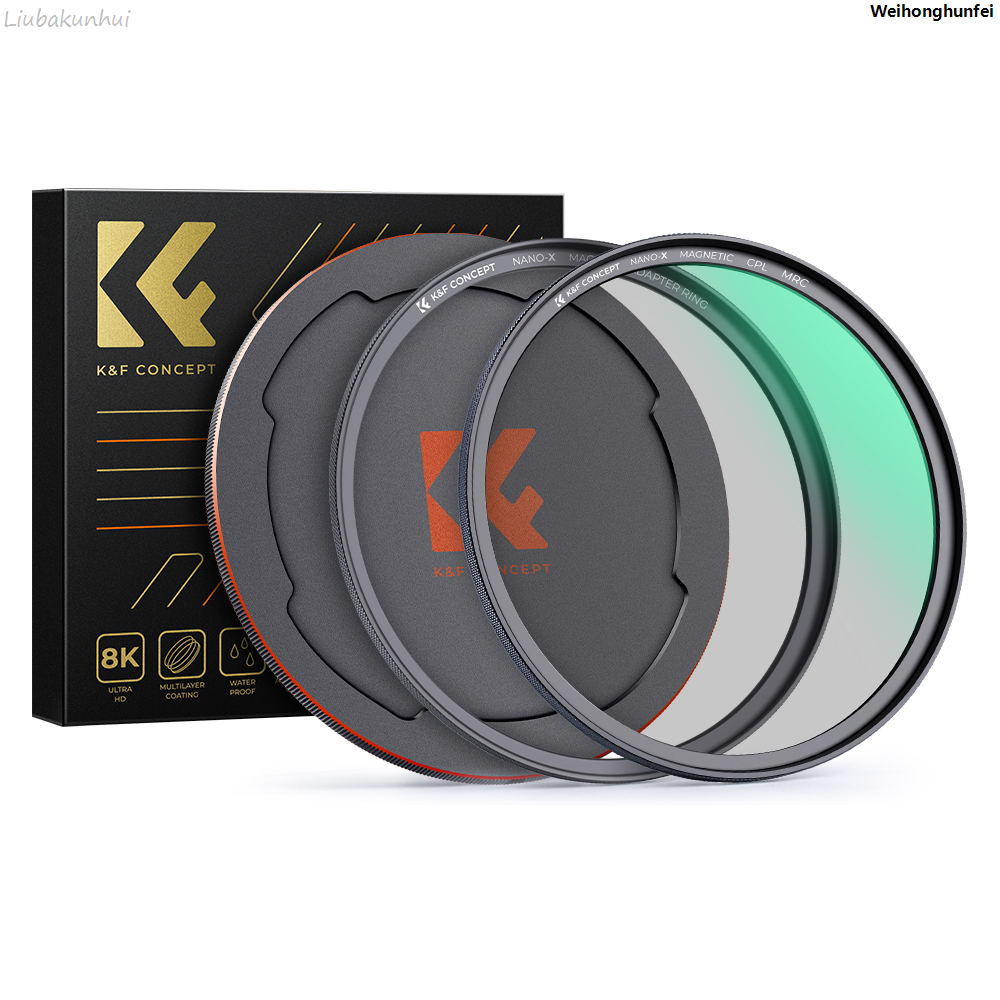 New models on sale K F Concept 58mm 62mm 67mm 77mm 82mm Nano-X Magnetic HD CPL Camera Filter with Lens Cap Circular Polarizing Multi-Layer Coatings
