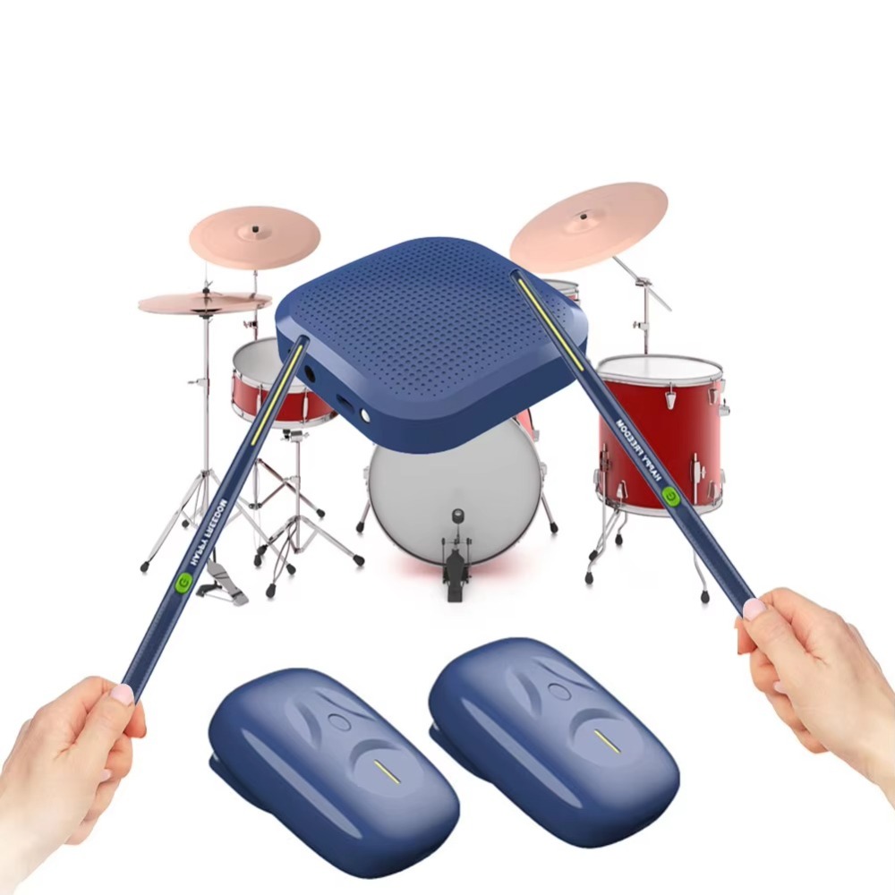 New Beginner Practice Electric Air Drumsticks Professional Portable Virtual Air Drum Set Children's Toy Drum Set Air Drum