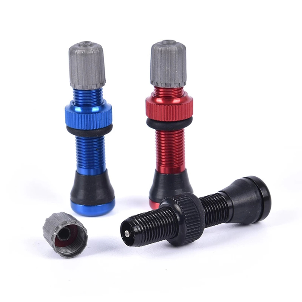 MTB Mountain Bike Bicycle Accessories 40mm Aluminium Alloy Rim Wheel Schrader Valve Tubeless Tire Valves Vacuum Nozzle Bike Valves