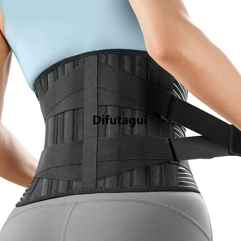 Difutagui Profesional Universal Non-Slip Spine Trainer Waist Belt Adjustable Lower Fifty percent discount Back Support Belt Relaxation Decompression Breathable Men and Women