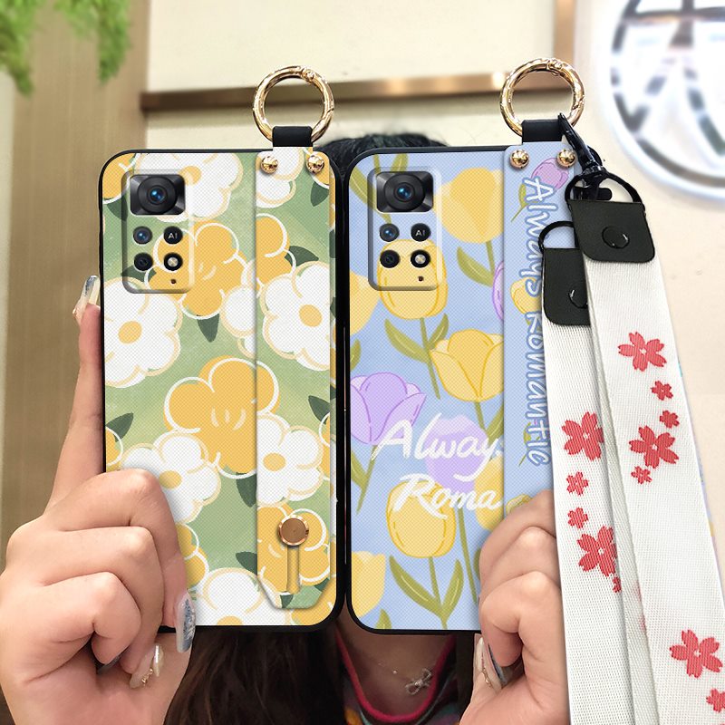 Shockproof Kickstand Phone Case For Xiaomi Redmi Note11 Pro 5G-4G Global/Note11E Pro 5G/Note11 Pro+ India Durable flower