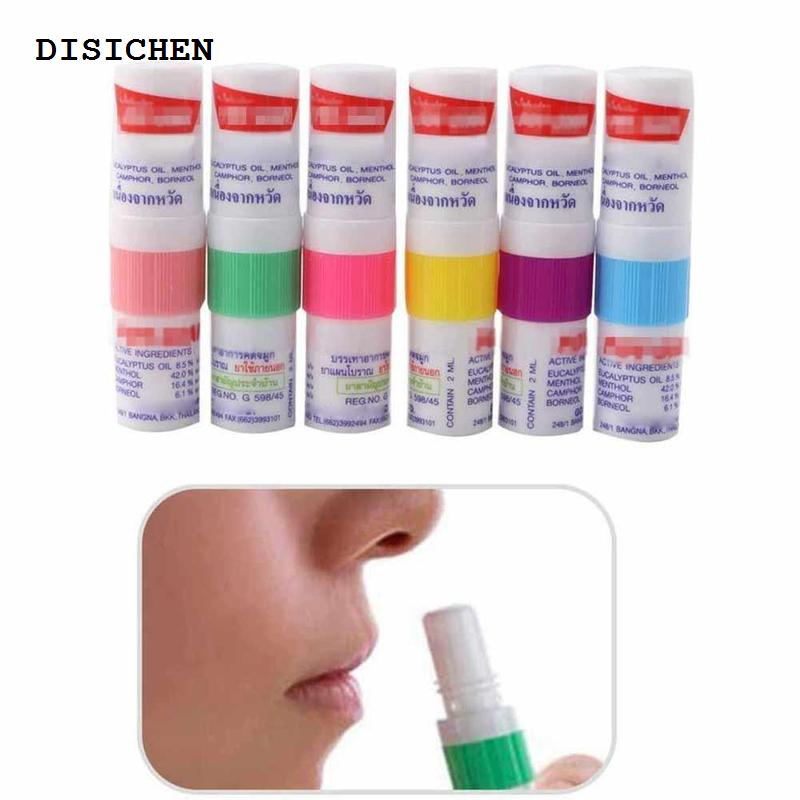 DISICHEN 【2025 Version】 1PCS Thailand Mint Cylinder Nasal Inhaler Refresh Brain Anti Stuffy Rhinitis Nose Aspirator Cure Nasal Fatigue C8D0