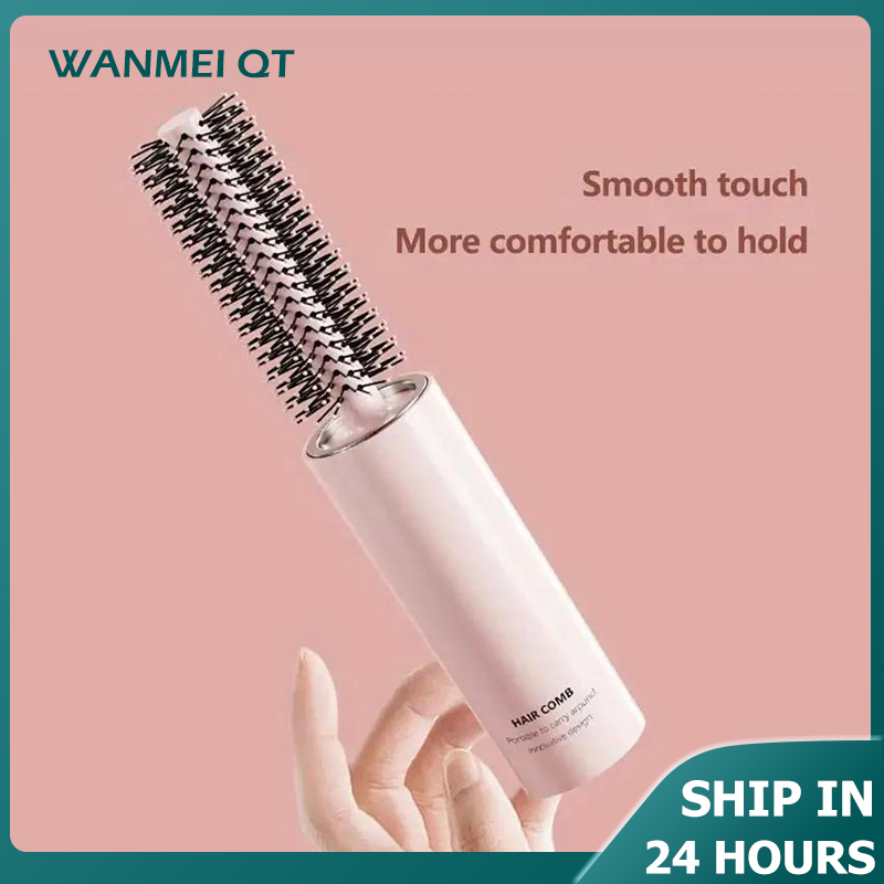 Comb for combing hairdressing travel portable brush round 1pc curl hair brush, blow dry hair styling wet dry hair salon