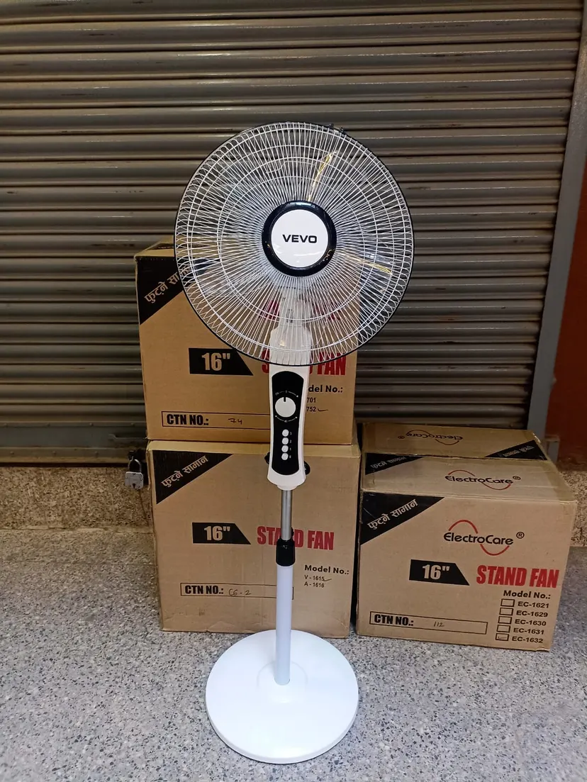 Wega/Vevo Stand Fan With Timer Heavy Base