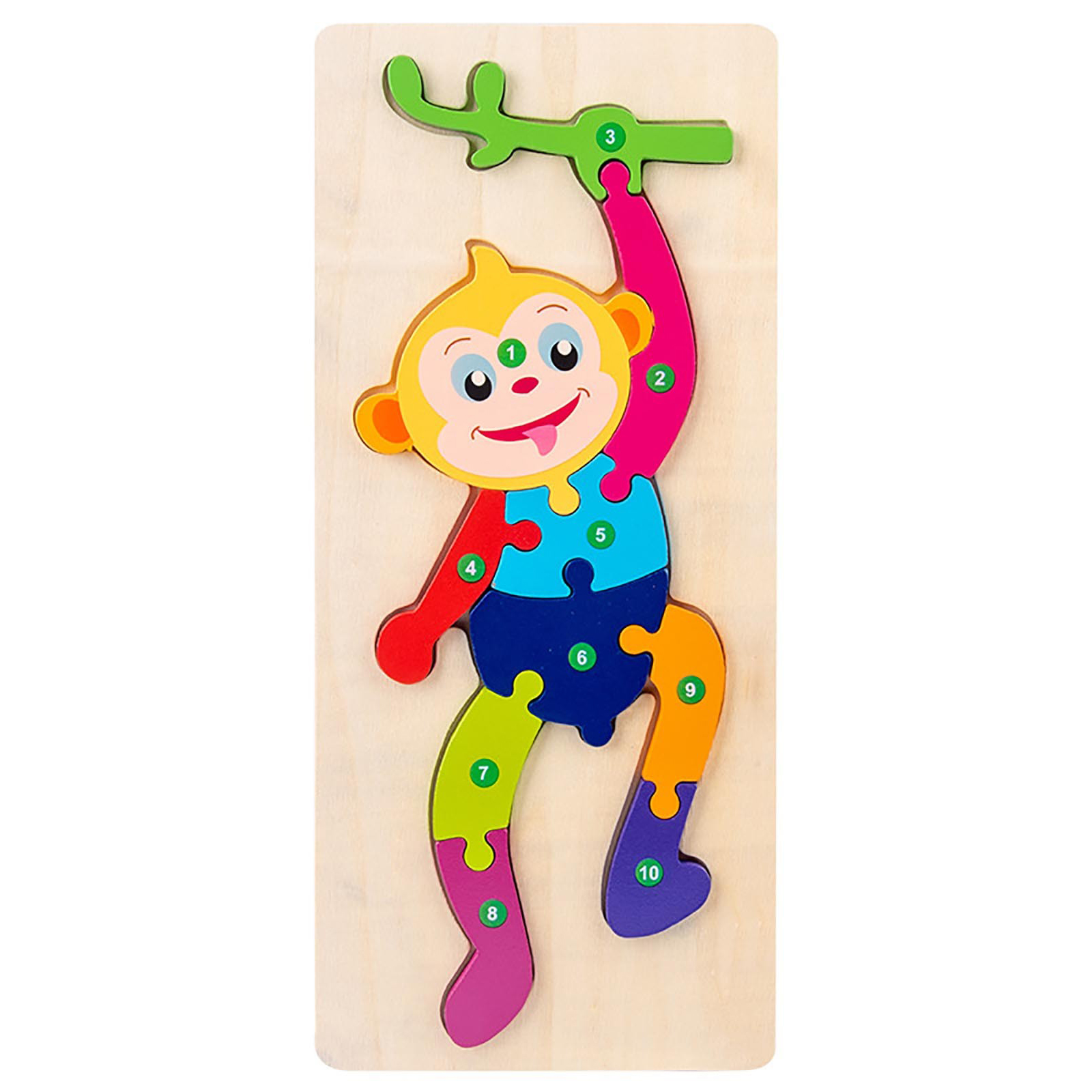 Wooden Alphabet Puzzle Board for Kids - 3D Colorful A-Z Capital Letters with Pictures | Educational Learning Toy for Toddlers & Preschoolers | Early Learning ABC Matching Game