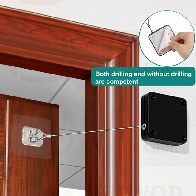Punch-Free Automatic Sensor Door Closer Automatically Close