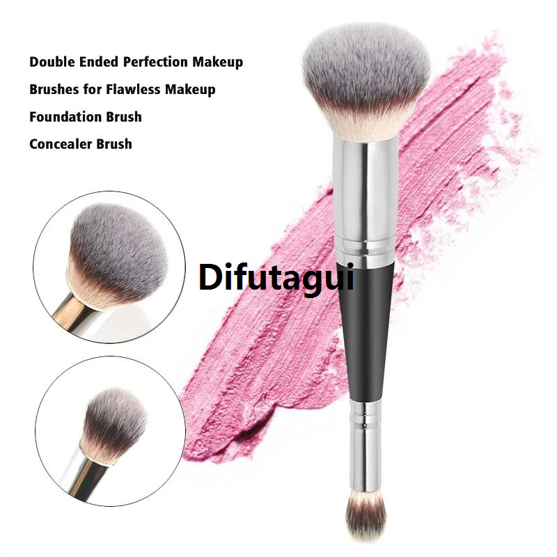 Difutagui 1pcs Double Head Makeup Brushes Shadow Highlighter Powder Luxury Foundation Concealer Blush Facial Brush Beauty Tools