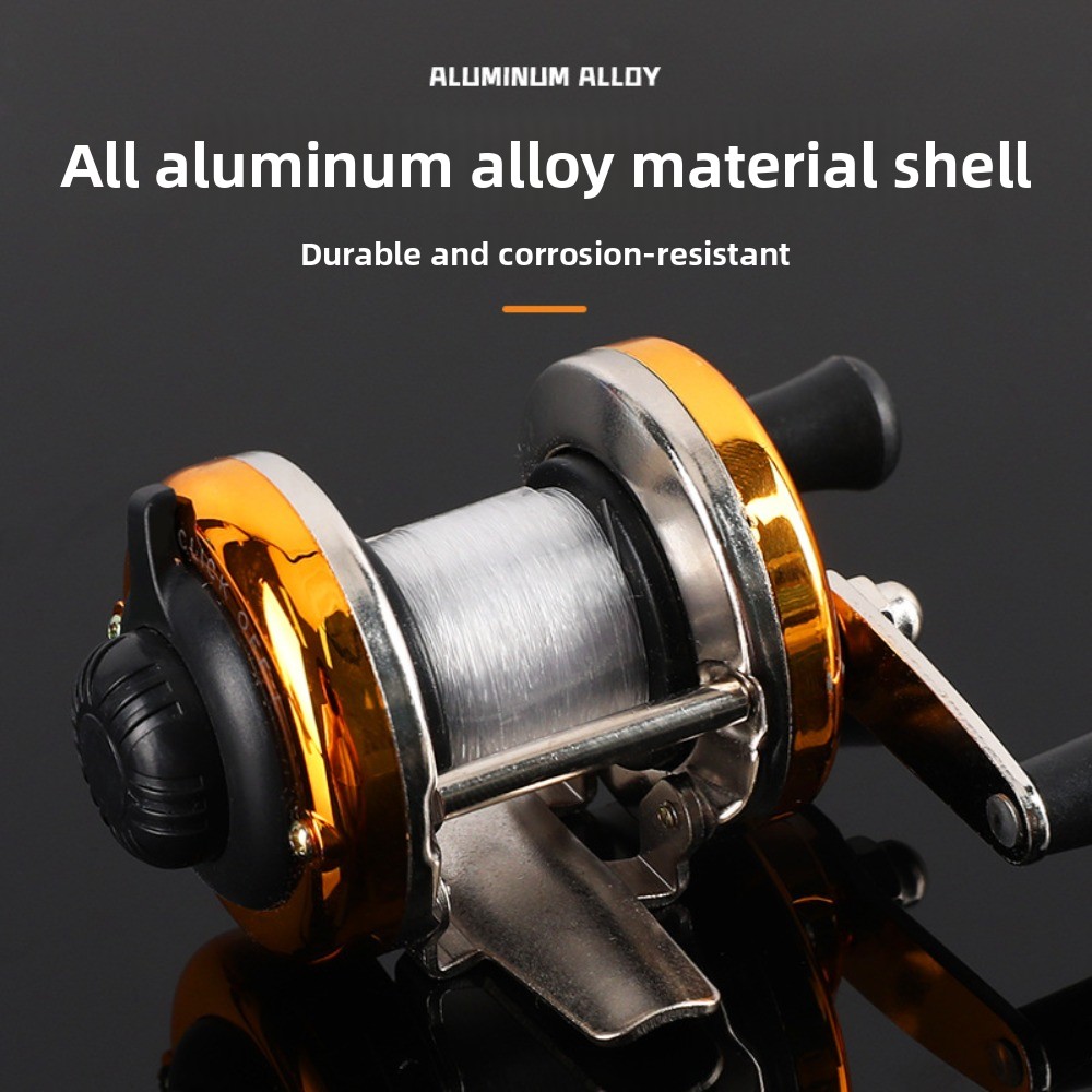 Fishing Tackle Metal Construction Ice Fishing Reels Mini Size Right Left Hand Fishing Spinning Reel High Speed Smooth Fishing Casting Reel Winter Fishing