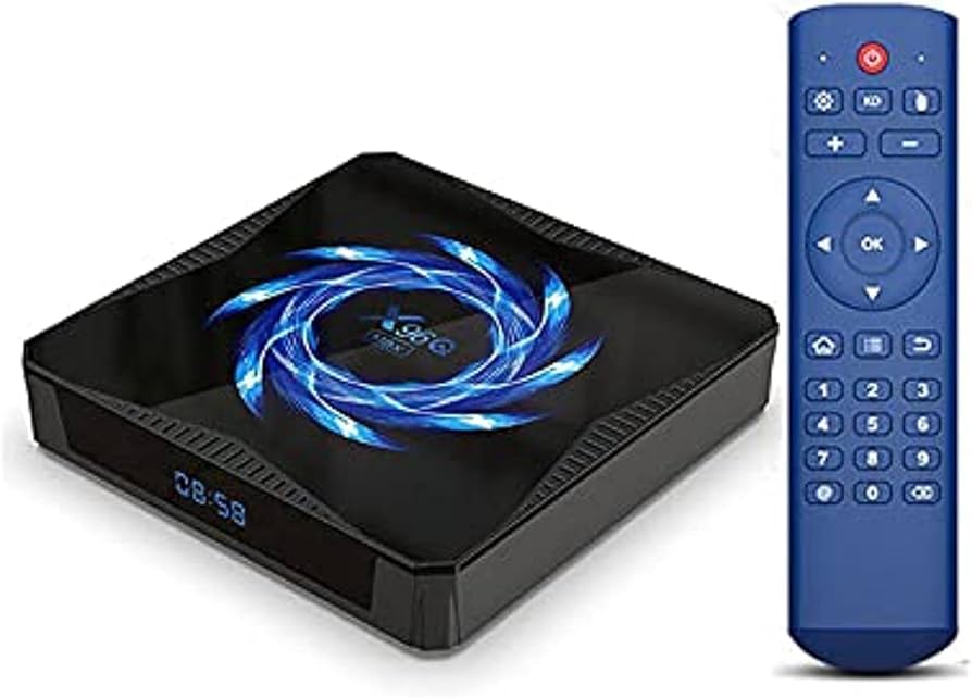 X96Q MAX Android 10.064GB TV Box, 4GB Media Streaming Device-Black Media Streaming Device