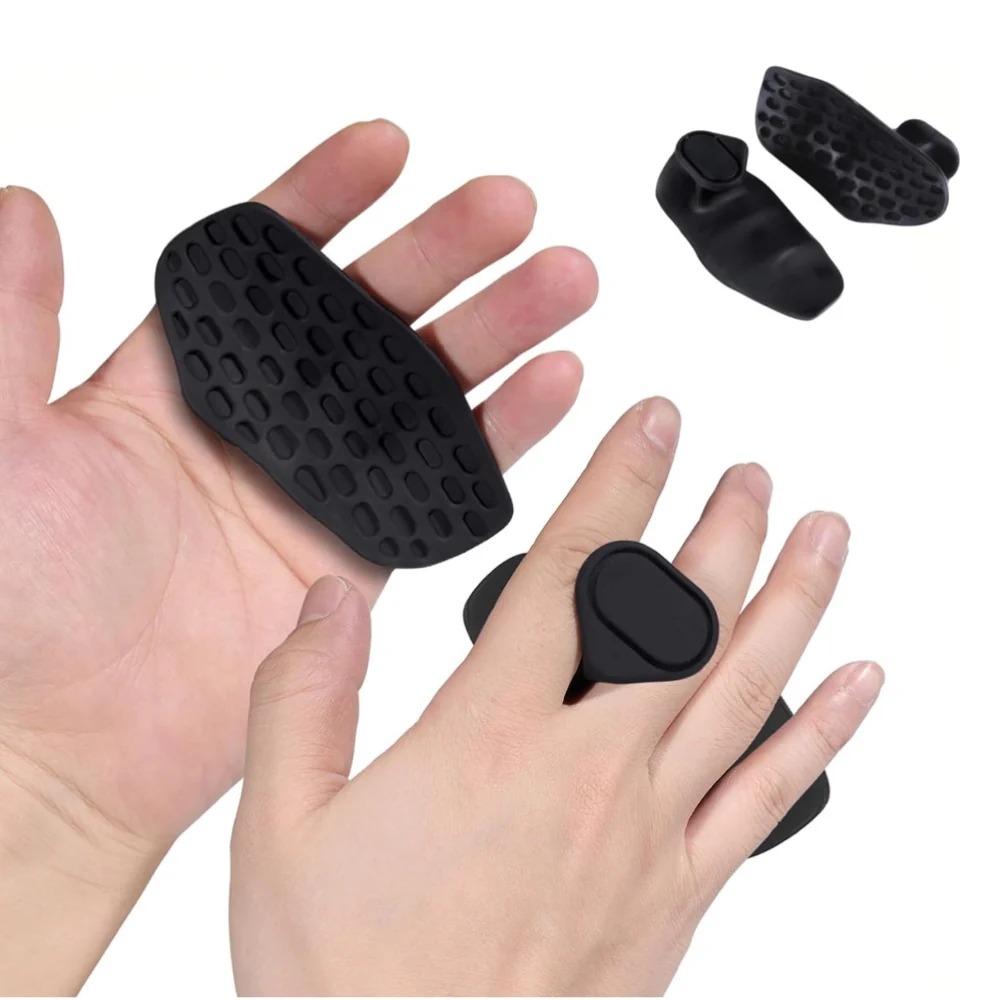 New 2Pcs Anti-Slip Workout Grips For Men Women Weight Lifting Portable Deadlift Pull-Up Grips Finger Expander Grip Strengthener