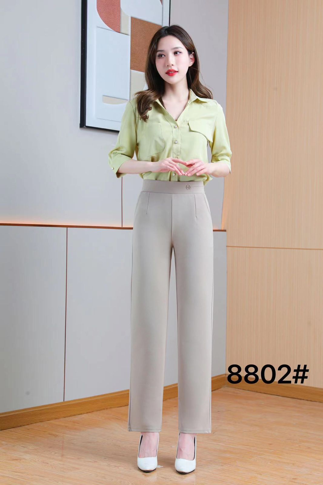 Women High Waist Formal Pant