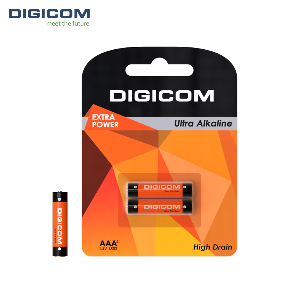 Digicom AA1.5 Volt Everyday Alkaline Battery - Pack of 2