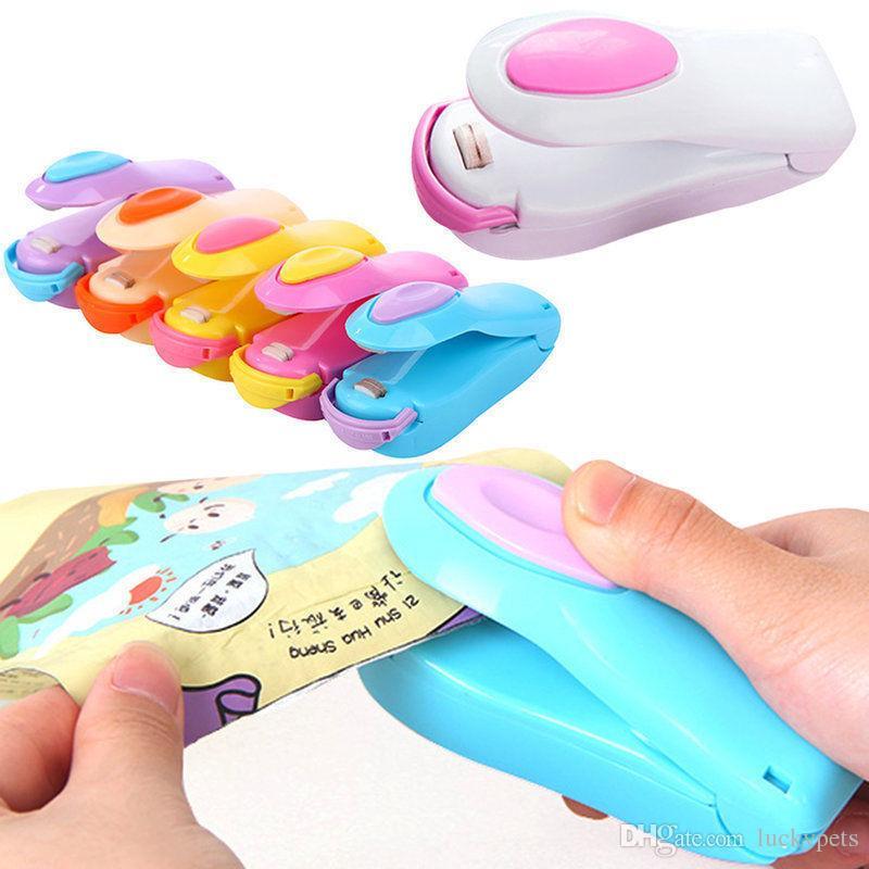Bag Heat Sealer Portable Mini Heat Sealing Machine Impulse Sealer Seal Packing Plastic Bag Kit For Food Saver Portable Travel Hand Pressure