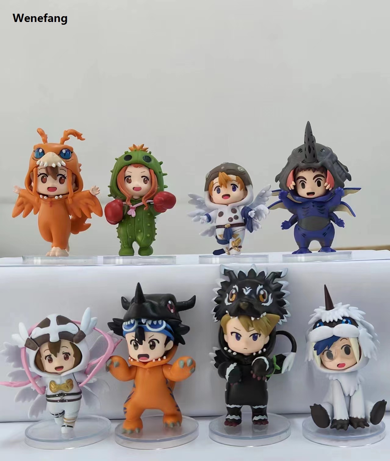 Wenefang High Quality 8pcs/set Anime Digital Monster Digimon Hot Selling Cosplay Cute Action Figure Model Toys for Children