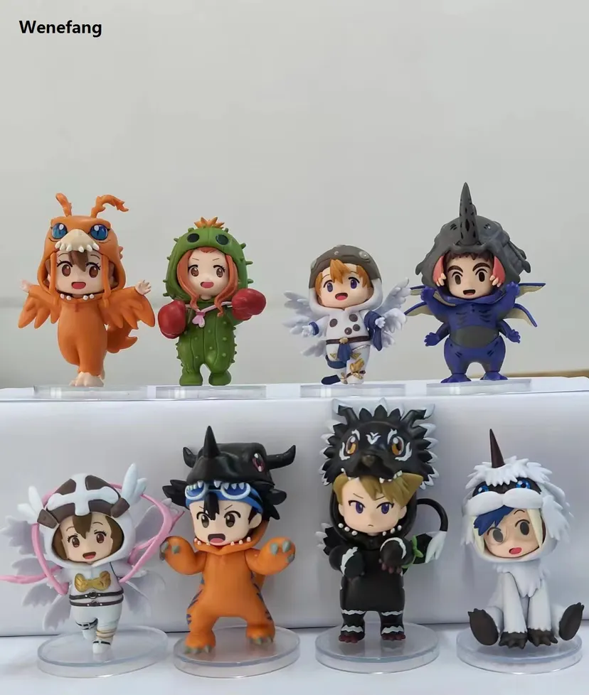 Wenefang High Quality 8pcs/set Anime Digital Monster Digimon Hot Selling Cosplay Cute Action Figure Model Toys for Children