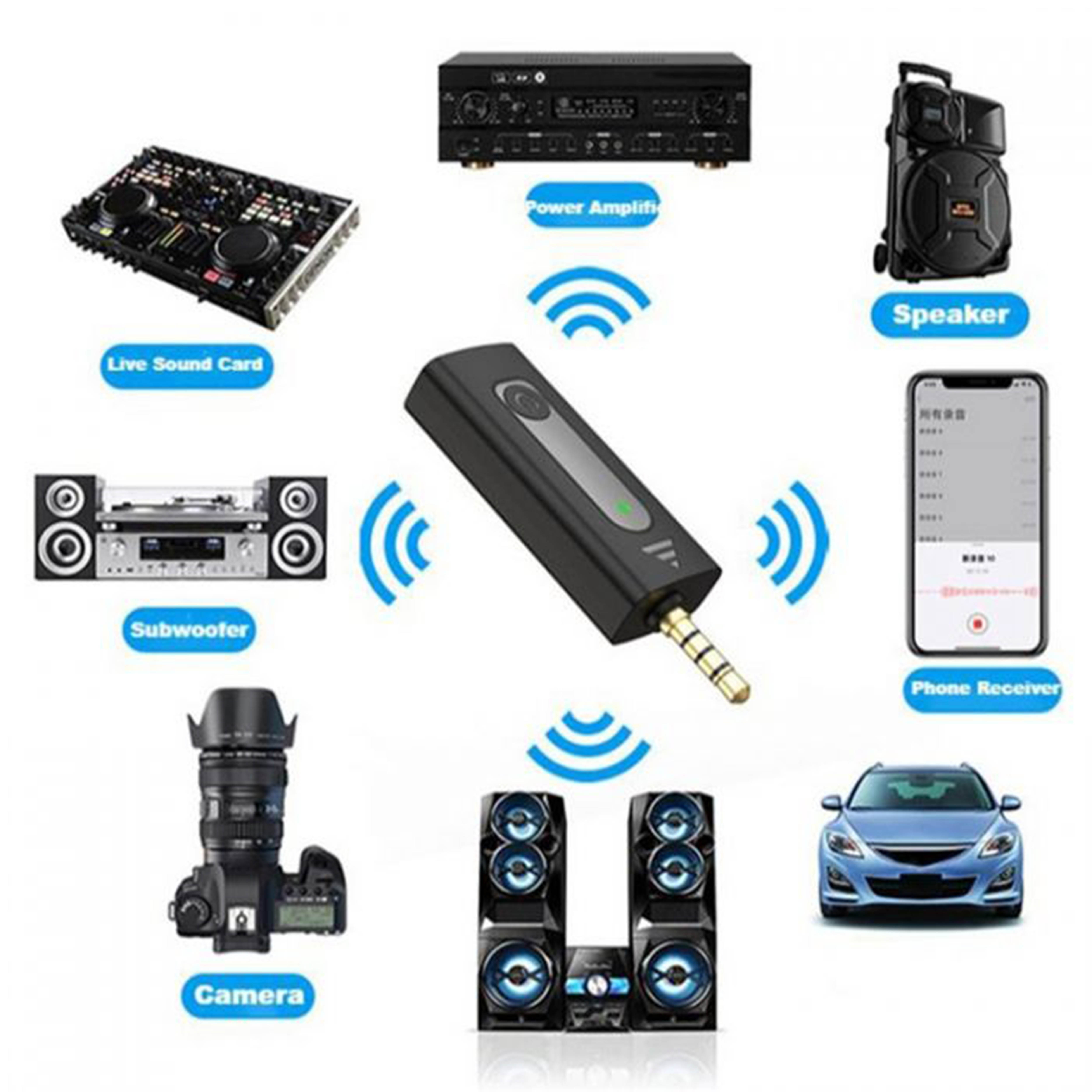 Wireless Microphone Record Microphone 2.4Ghz Smart Noise Cancelling Mini Portable Lavalier Mic on Live Streaming For Android Mobile 3.5mm