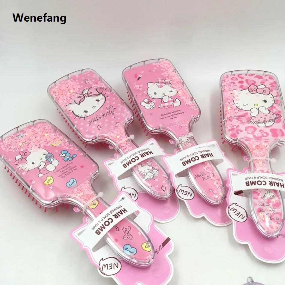 Wenefang Sanrio Hello Kitty Children's Comb Cute Cartoon Air Cushion Comb 2025 New Charm Highly Attractive Hairdressing Airbag Comb Holiday Gifts