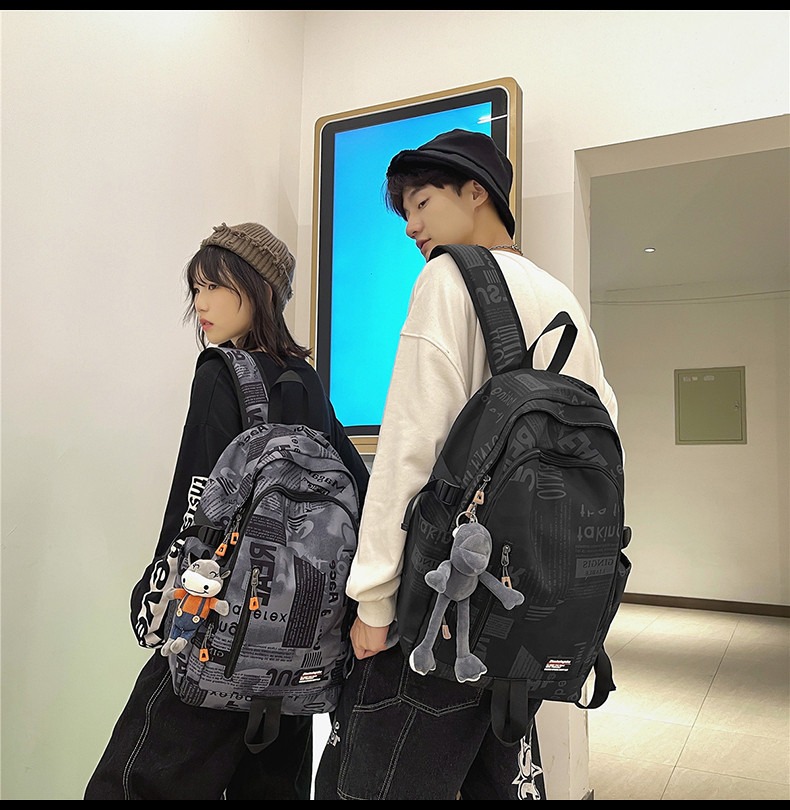 Campus Backpack Girl's School Bag collage universty backpack for Boy's Large Capacity Solid Color Backpack
