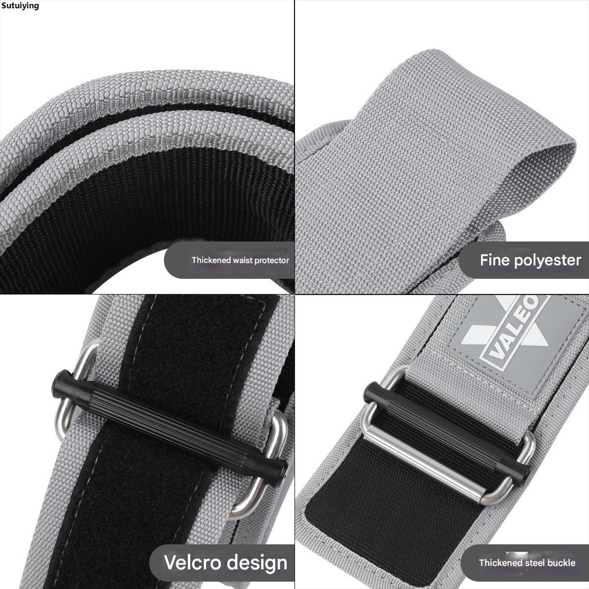 Sutuiying Leather Fitness Weight Lifting Belt for Women Men with Padded New Lumbar Support for Power Lifting Workout Squats Exercise