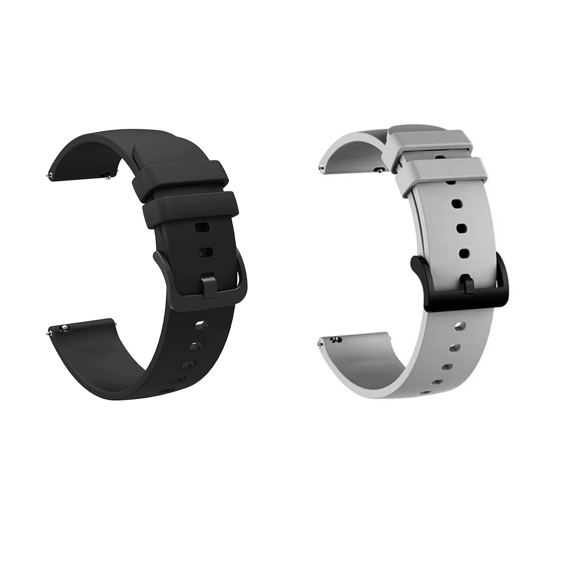 22mm Soft Silicone Strap Band For Amazfit GTR 3 / GTR 3 Pro (Pack of 2)