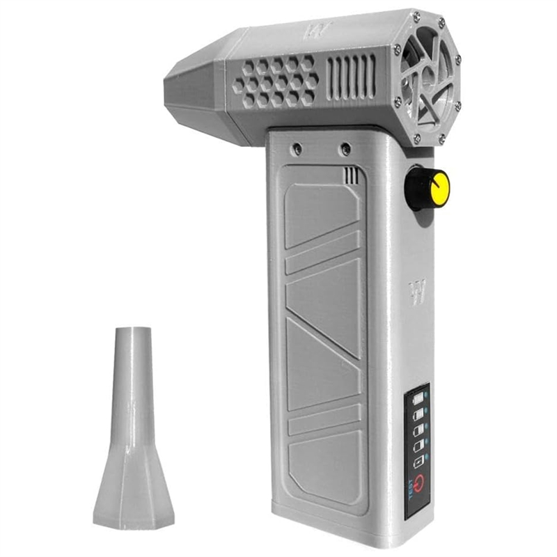 Air Blower 140000RPM Turbo Jet Fan Power Display Powerful Computer Dust Blowing Cleaning Tools Portable Blower Gray