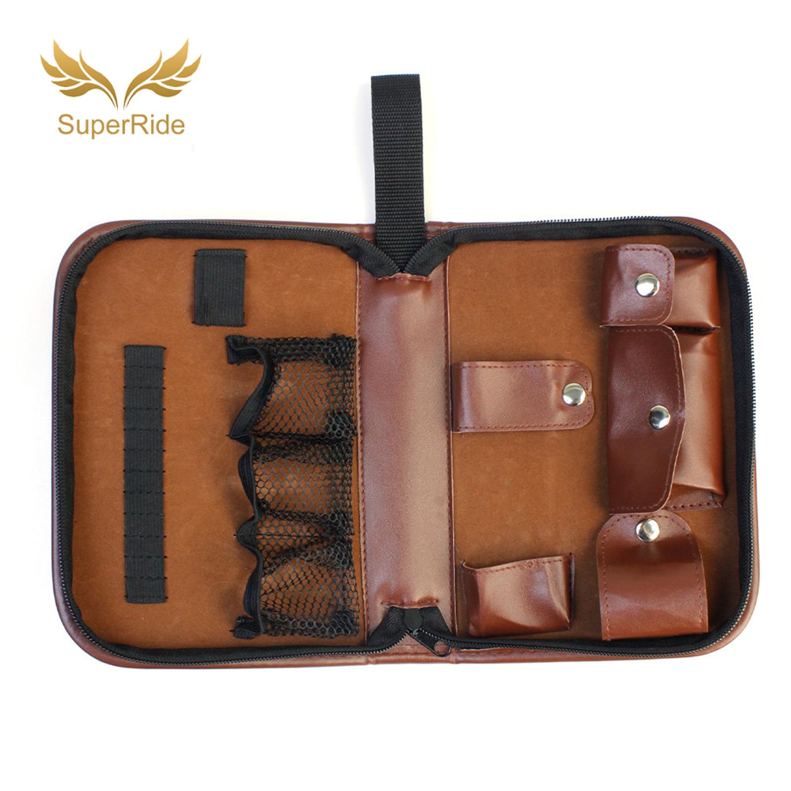 SuperRide Golf Tools Bag Multi-functional Golf Accessories Organizer Bag - Large Capacity Faux Leather Golf Ball Tee Rangefinder for Easy