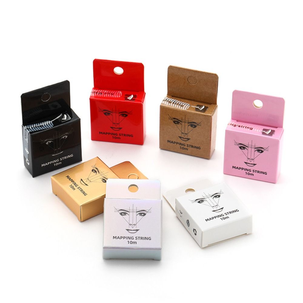 Mapping String 10m Mapping Eyebrow Marker Thread Microblading Pre-Inked Eyebrow Tattoo Thread PMU String Eye Makeup Tools Eyebrow Drawing Tool Eyebrow