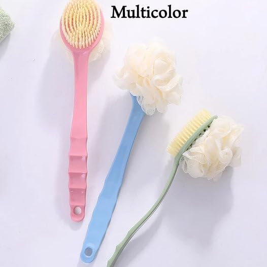 Bath Sponge 2 IN 1 Long Handle Bath Body Brush