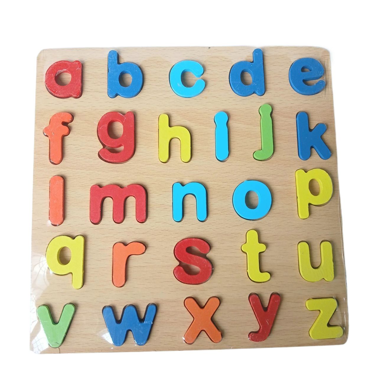 Colorful Wooden Alphabet Small Letter Blocks And Puzzle Preschool Educational Teaching Toy For Kids