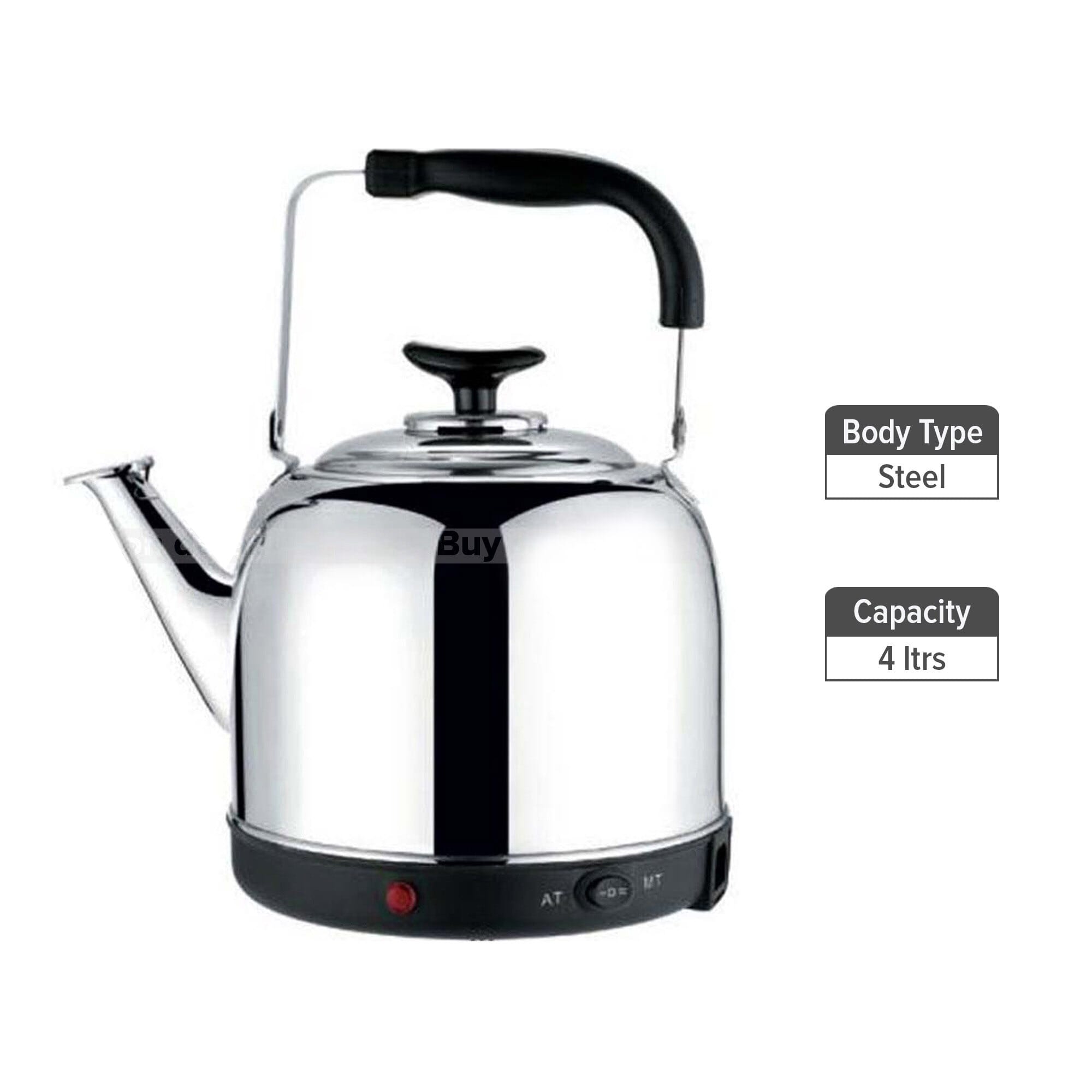 Kiyu Electric Kettle 4 Litre Capacity Stainless Steel Body