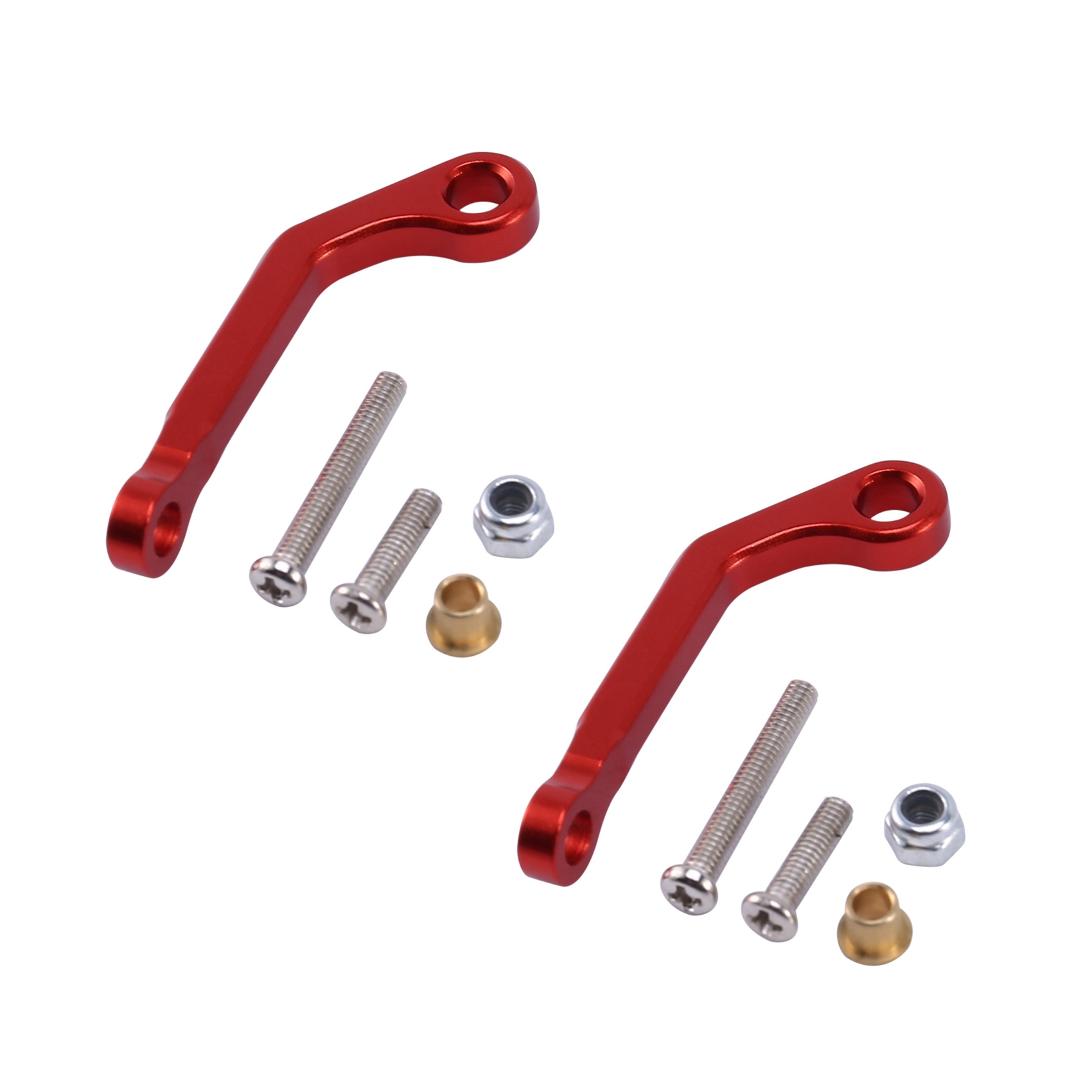 fasdaga 2X for B1 B14 B24 C14 C24 B16 B26 B36 Q60 Q63 Q64 Q65 RC Car Spare Parts Metal Servo Pull Rod,Red