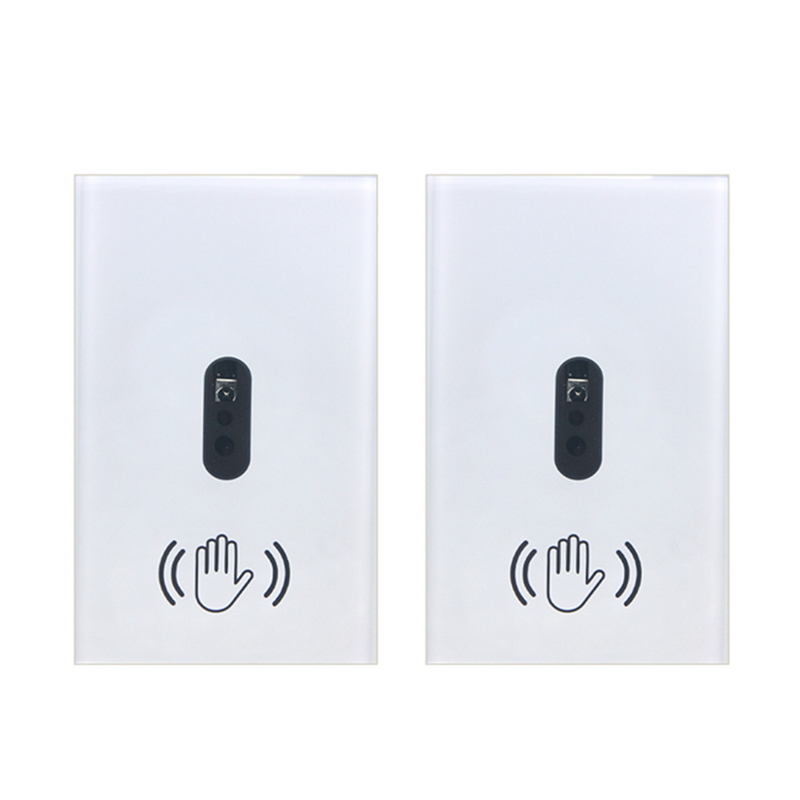 JINMY 2X Smart Light Switch Wall Light Switch Wave Infrared Sensor No Need Touch Electrical Power on Off US Plug