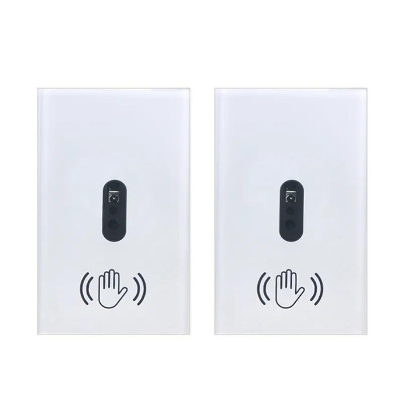JINMY 2X Smart Light Switch Wall Light Switch Wave Infrared Sensor No Need Touch Electrical Power on Off US Plug