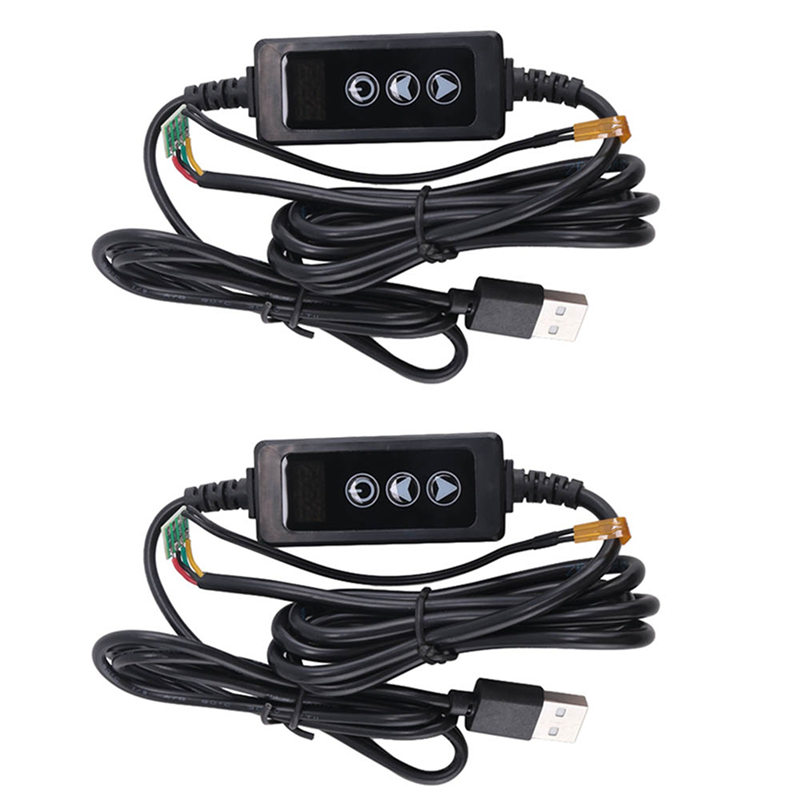 JINMY 2X New USB Mini Thermostat Switch LED Digital Control Temperature Controller Thermometer Thermoregulator DC 5-24V 12V