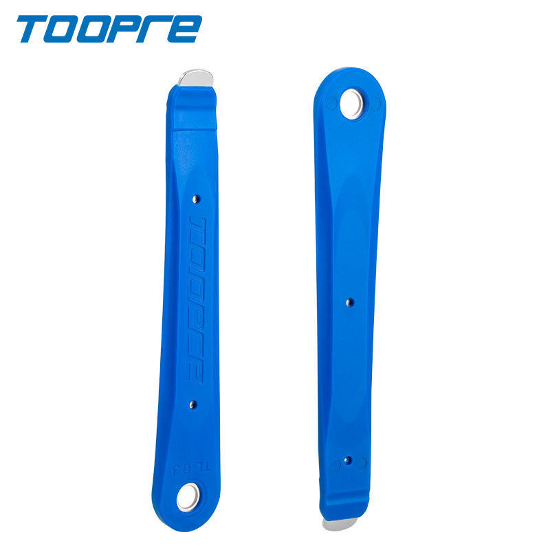 Brand new TOOPRE 2pcs Bicycle Tyre Lever Mountain Bike Metal Nylon Thickened Steel Core Tire Repair Tool
