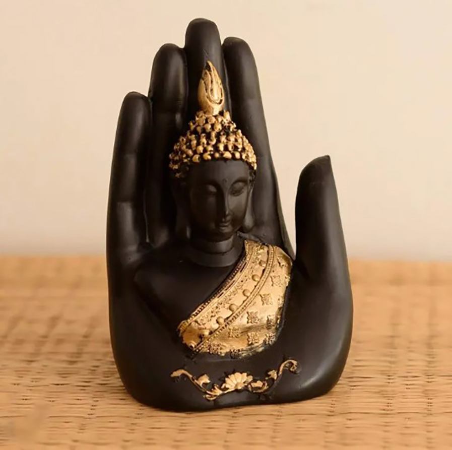 Blessing Palm Hand Buddha Idol Statue