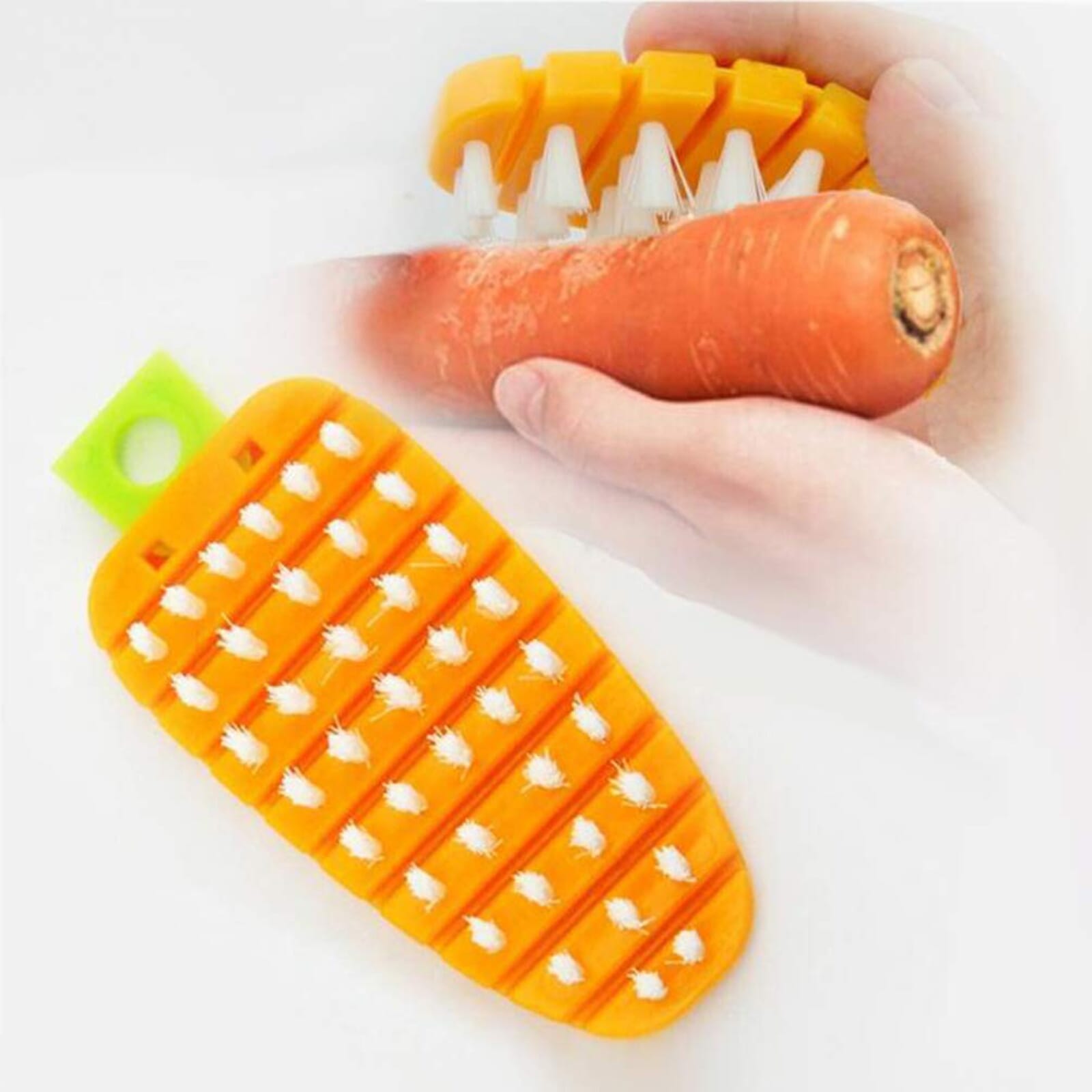 Carrot Pattern Fruit & Vegetable Cleaning Brush