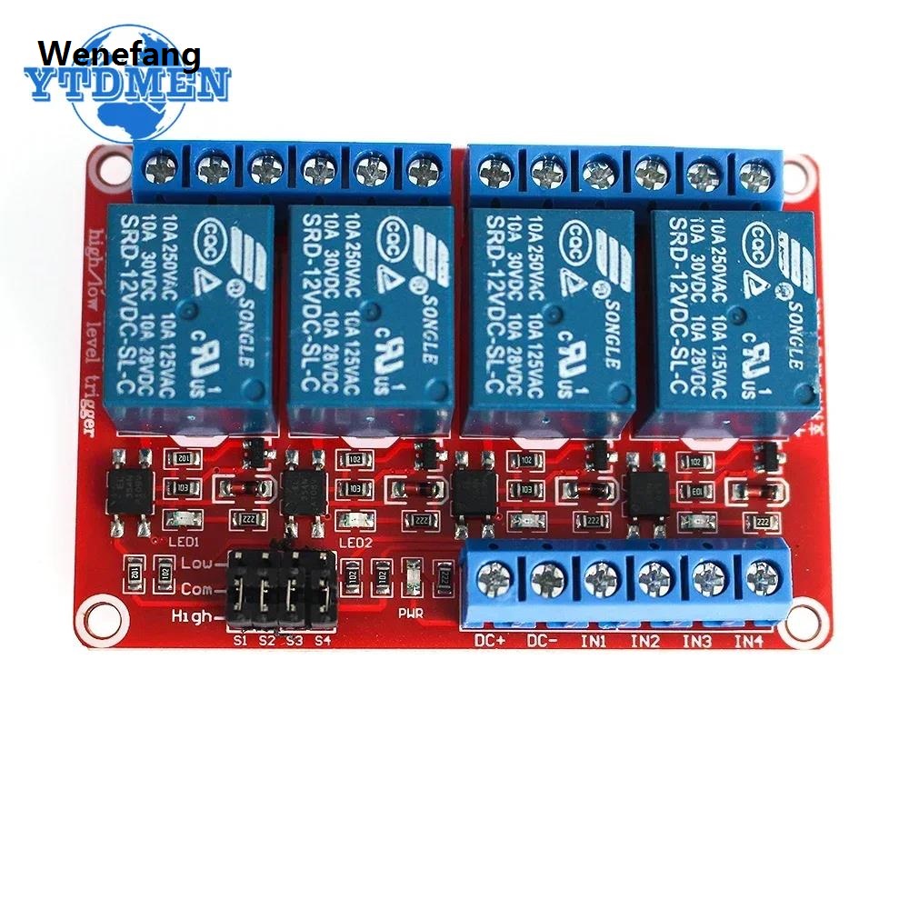 Wenefang 1 Channel 5V 12V Relay Module Board Shield for Arduino Luxury with Optocoupler Support High and Low Level Trigger
