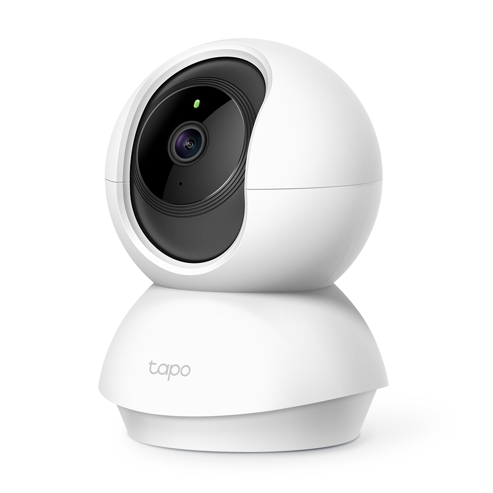 TP-Link Tapo C210 Pan Tilt Home Security WIFI Camera Crystal Clear 3MP up to 256 GB MicroSD Card Supported White