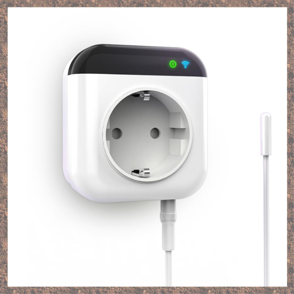 Tuya Wifi Thermostat Socket Smart Temperature Control System Socket 220V for Alexa Home EU Plug