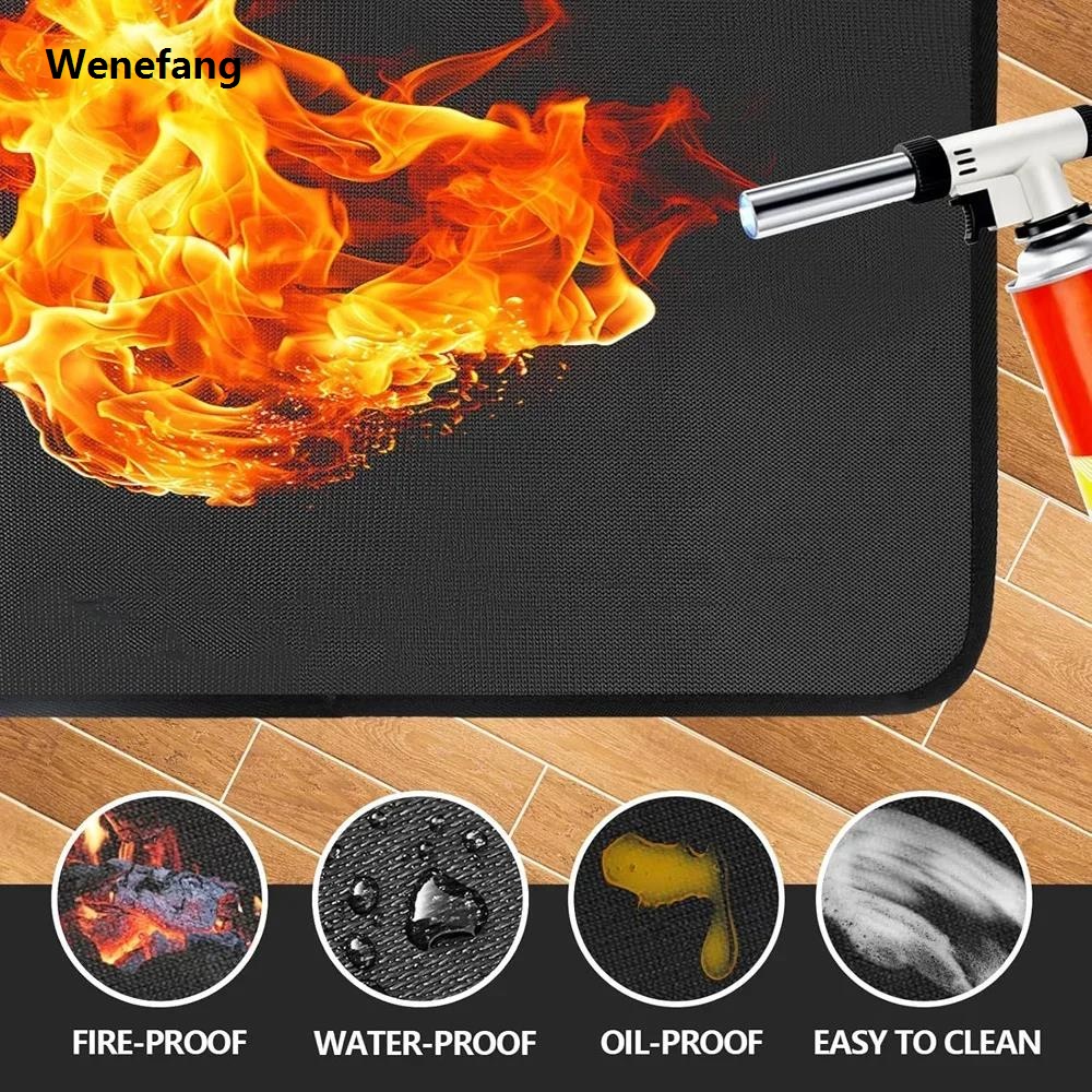 Wenefang Heat Resistant Mats For Countertop silicone mats for kitchen counter Luxury Nonskid Heat Resistant Mats for Air Fryer Coffee Maker Oven