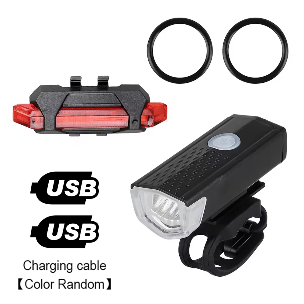 Bike Light Set Front Light with Taillight USB Rechargeable Easy to Install 3 Modes Bicycle Accessories for the Bicycle Road MTB Bles Online DZ-CYC