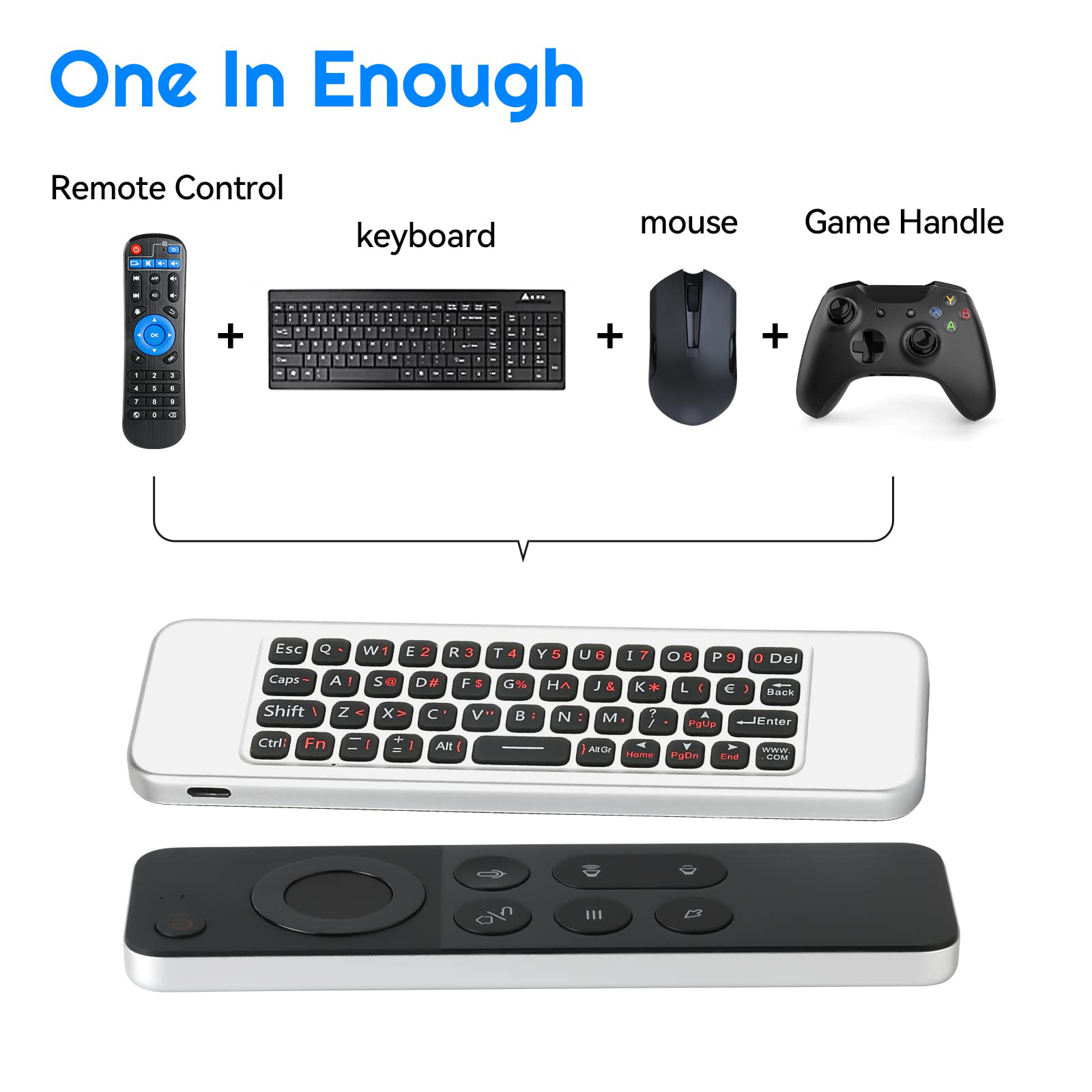 【2025 Version】 Universal Voice Remote Control Air Mouse W3 2.4G Handheld Mini Wireless Keyboard for Android TV BOX Windows PC